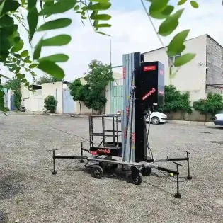 Nine-meter-single-column-lift-1-1 تعمیر بالابرهای مختلف
